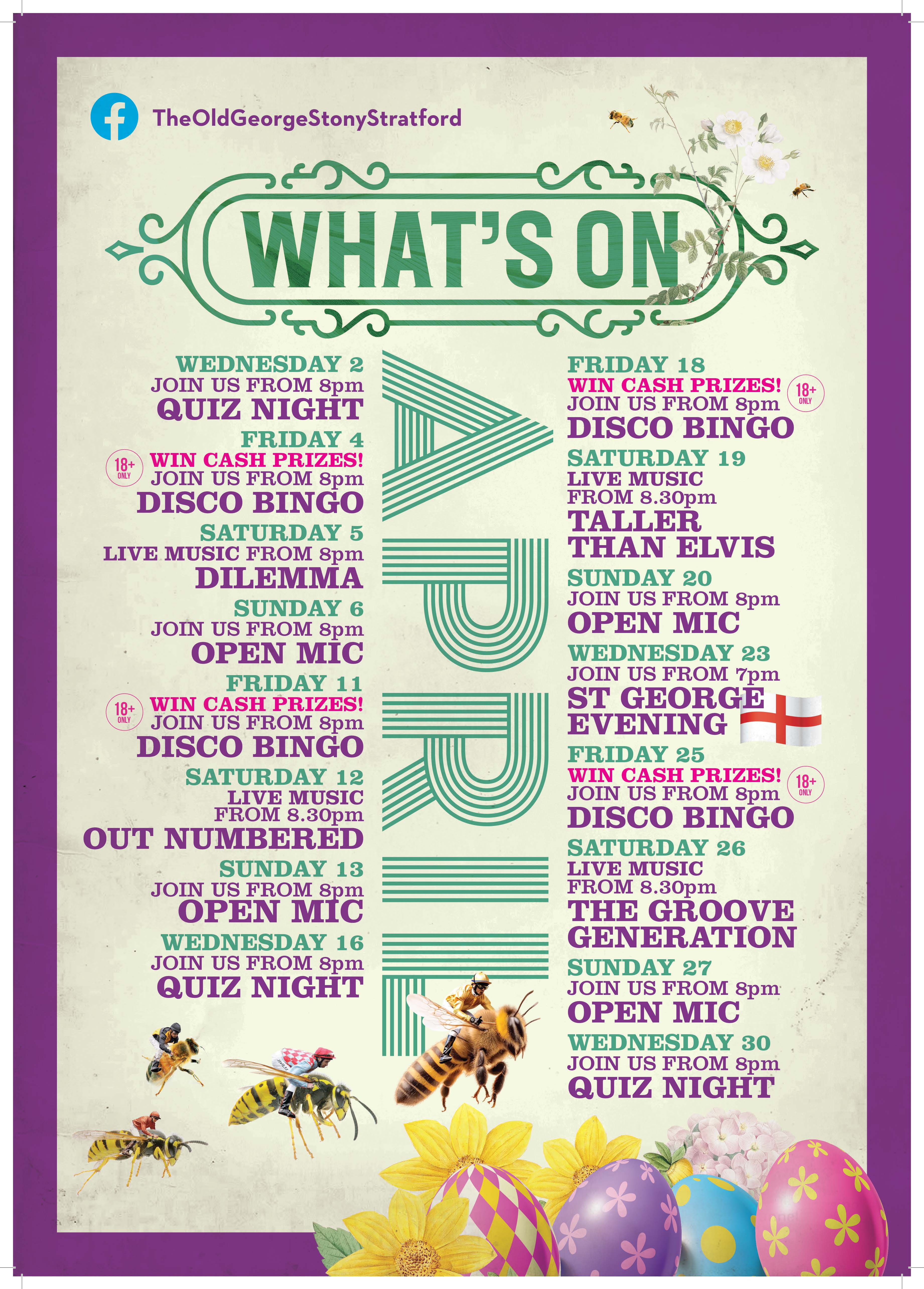 TOG A3 Whats On Poster April 2025-AW